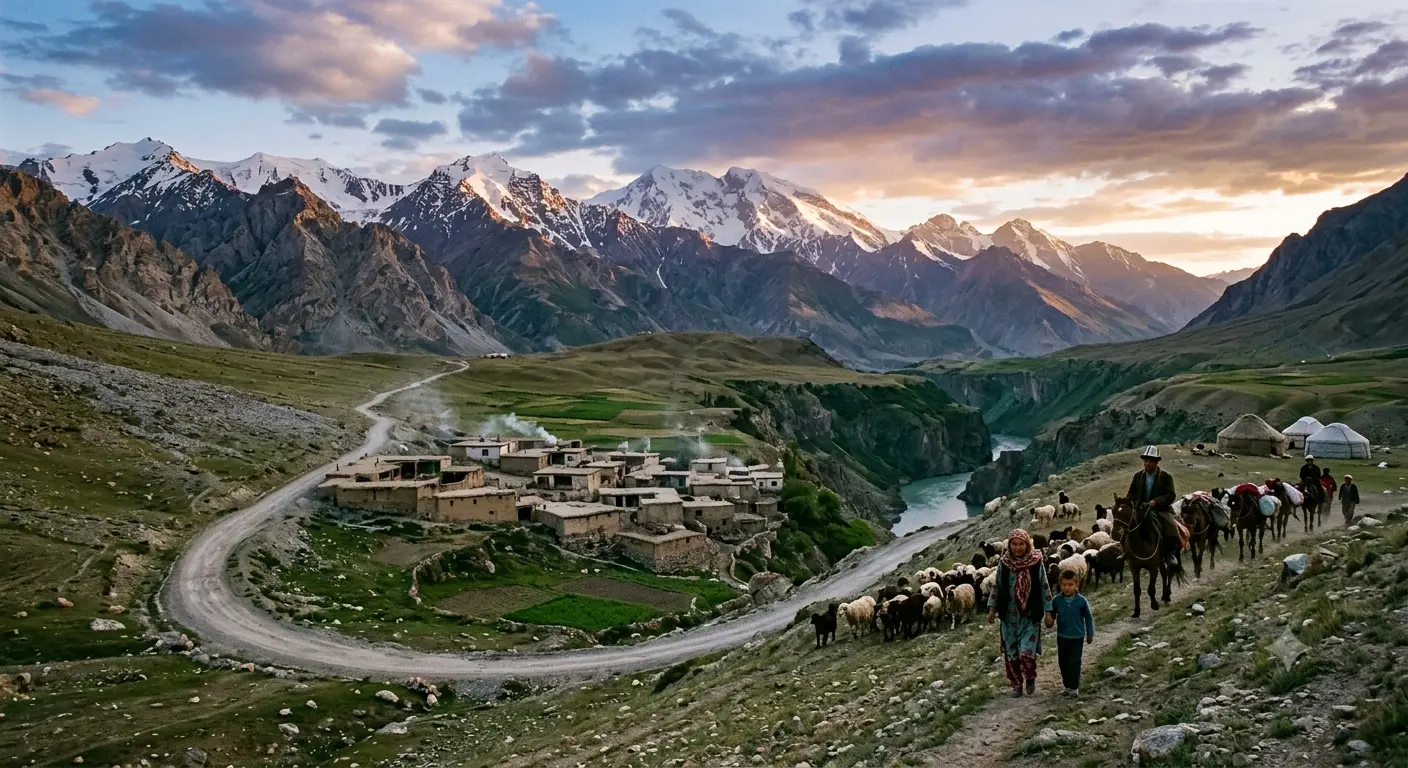 Tajikistan mountains landscape